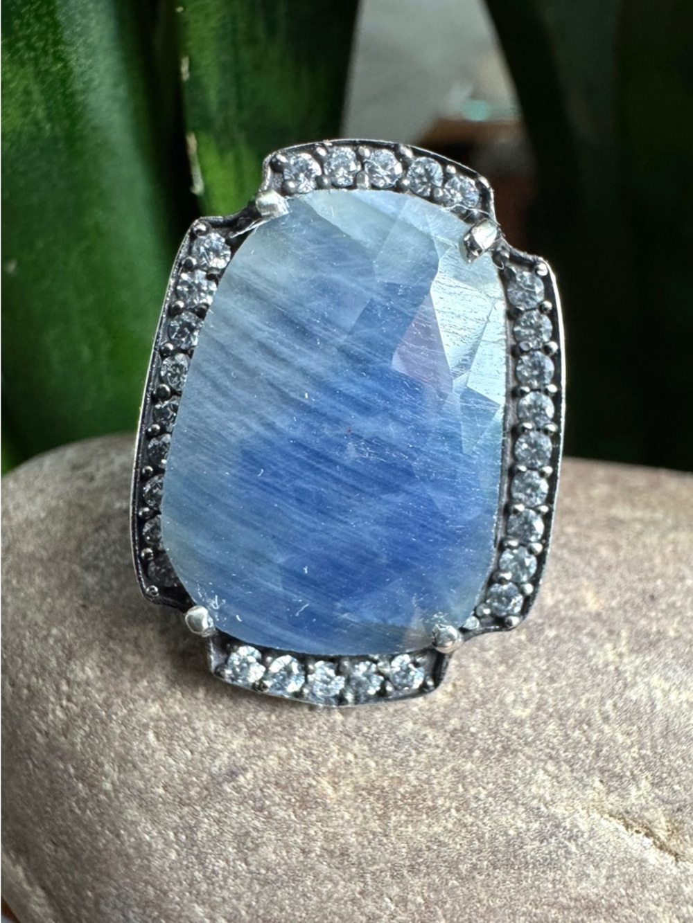 Sterling Blue Sapphire Ring